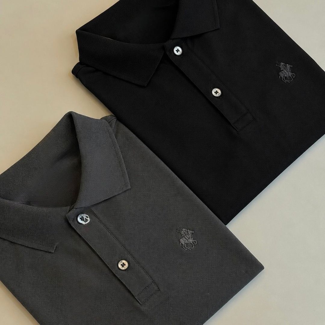 Kit 2 Camisa Polo Piquet Masculina Casual Premium