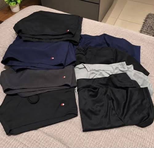 Kit 8 Peças Dry Fit 4 Camisetas + 4 Shorts Academia Sandrini Sortidos Liso M