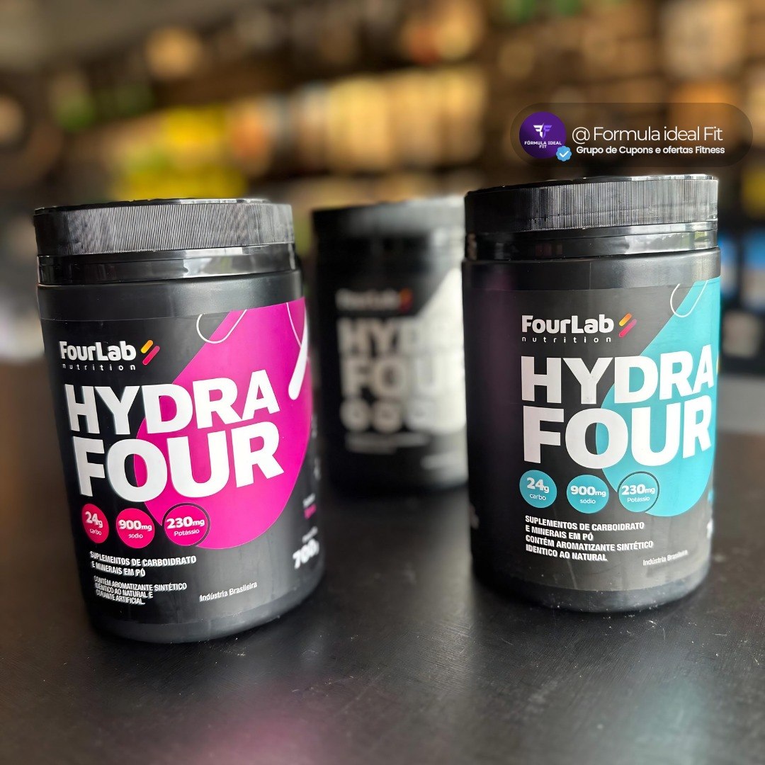 Isotonico Hydrafour Fourlab 700g Repositor Eletrolitos Uva
