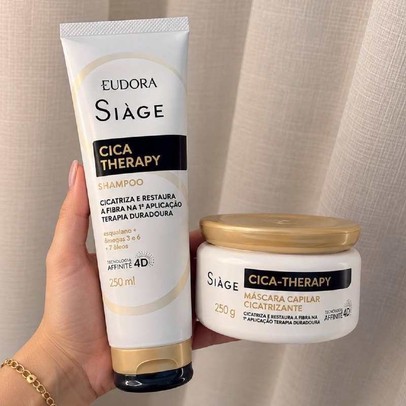Kit Eudora Siage Cica-Therapy Shampoo 250ml + Máscara 250g
