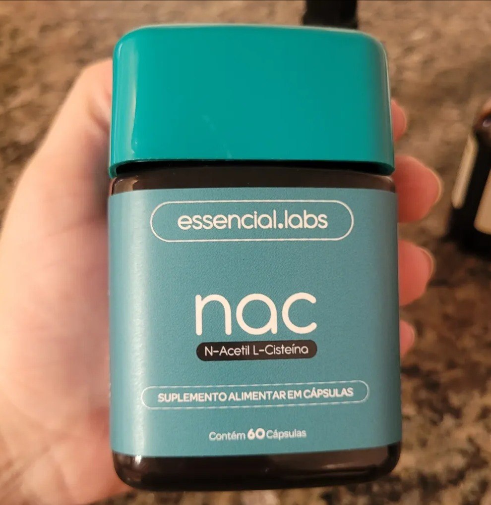 NAC 600mg Fórmula Exclusiva com Máxima Concentração e Pureza N-Acetil L-Cisteína - 60 Cápsulas
