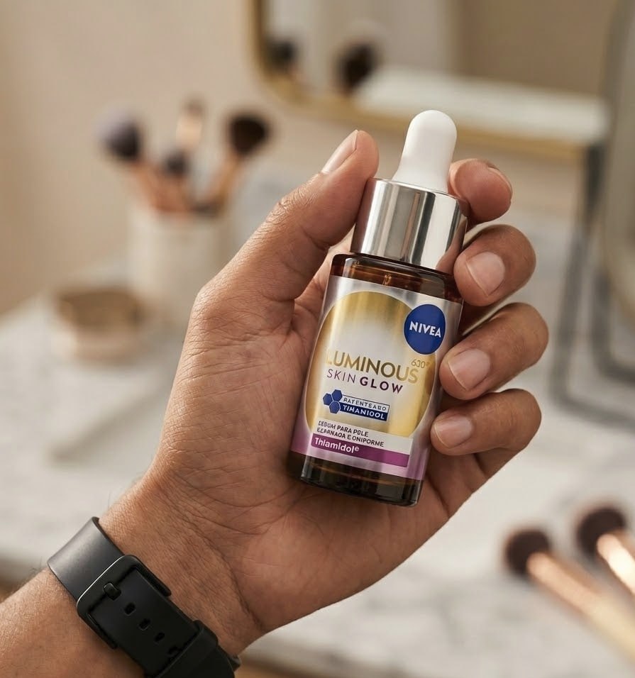NIVEA LUMINOUS630® Skin Glow Sérum 15ml, Pele Uniforme, Glow Instantâneo, Reduz Manchas e ...