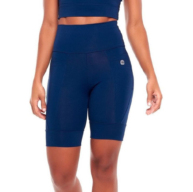 Shorts Para Corrida De Compressão Com Bolso Academia Snd 