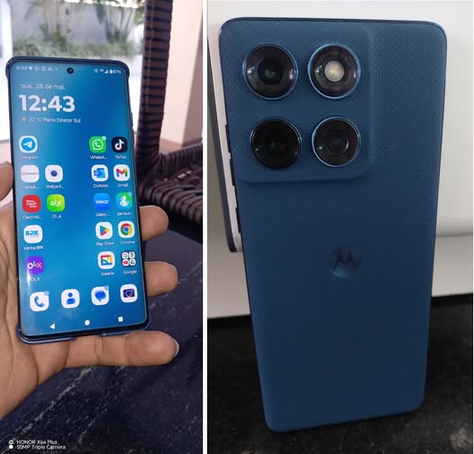 🤓Smartphone Motorola Edge 60 5G - 512GB 24GB (12GB RAM+12GB Ram Boost) Tela Quad-Curve mo...