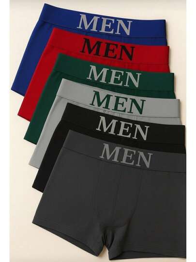 Kit 5 Cuecas Boxer Masculinas Microfibra Adulto Confortável e Durável Ou Kit 3 Cuecas - Co...