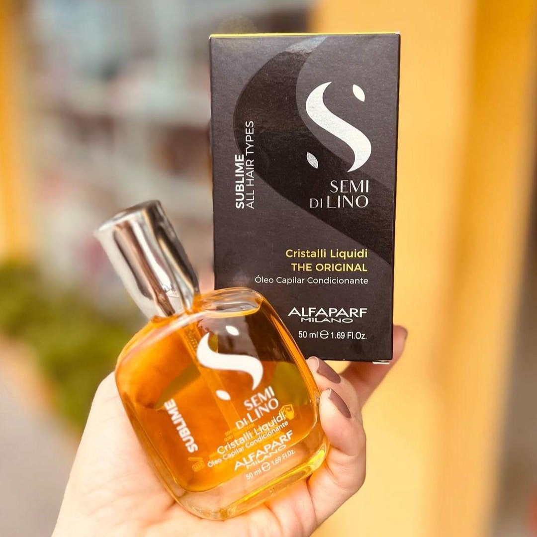 Alfaparf Milano Semi di Lino Sublime Cristalli Liquidi Óleo Capilar com Proteção Térmica