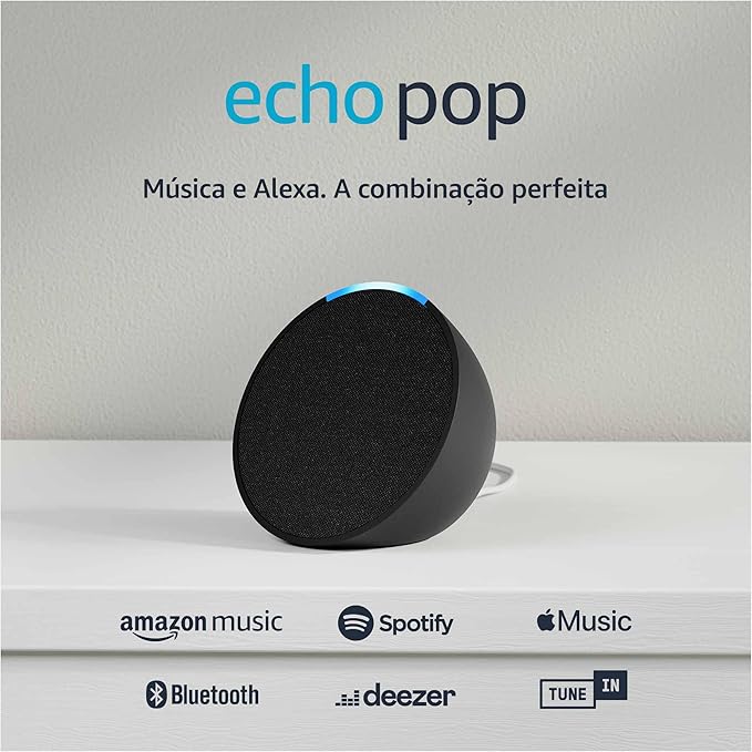 Echo Pop (Última geração) | Smart speaker compacto com som envolv...