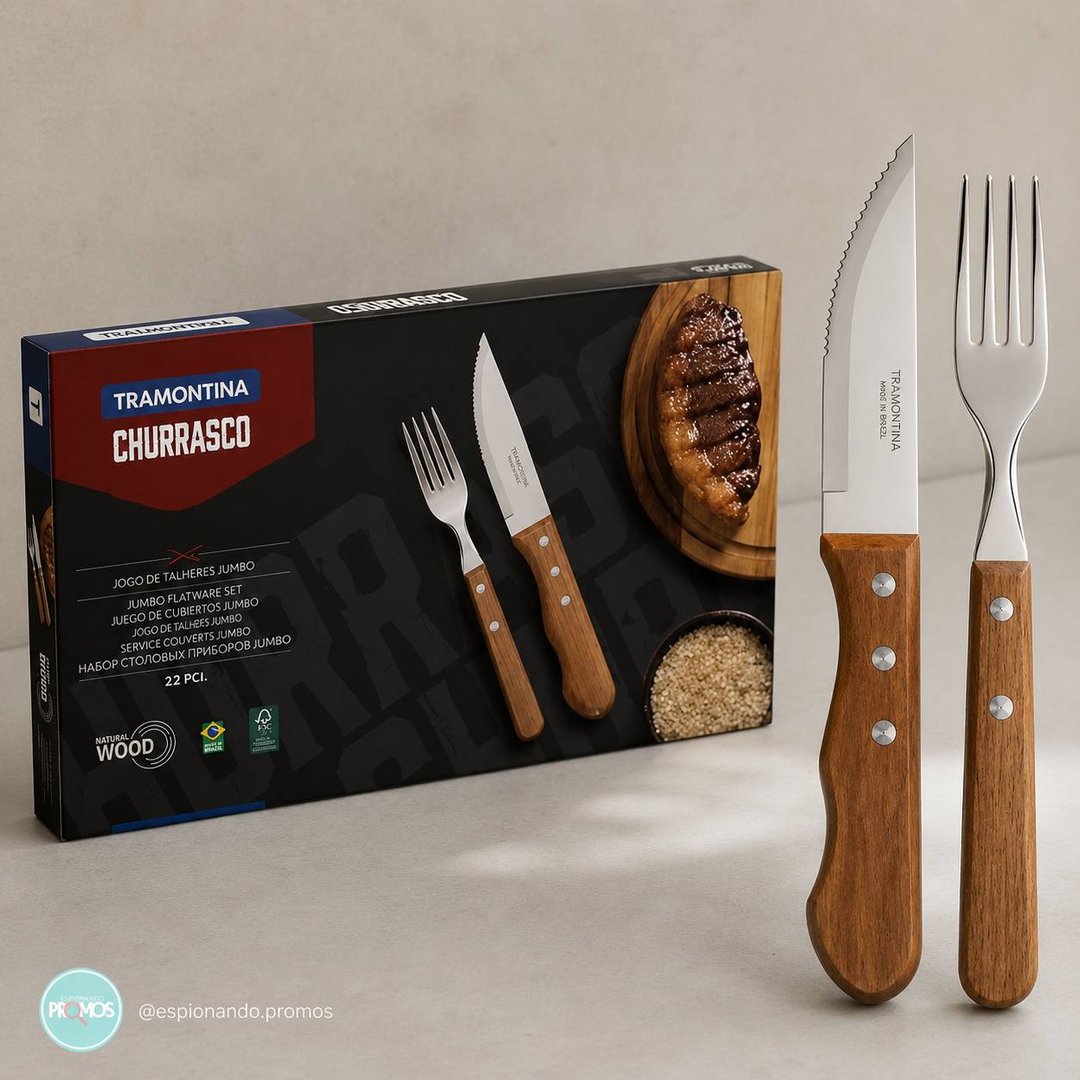 JOGO CHURRASCO INOX 12PC DYNAMIC