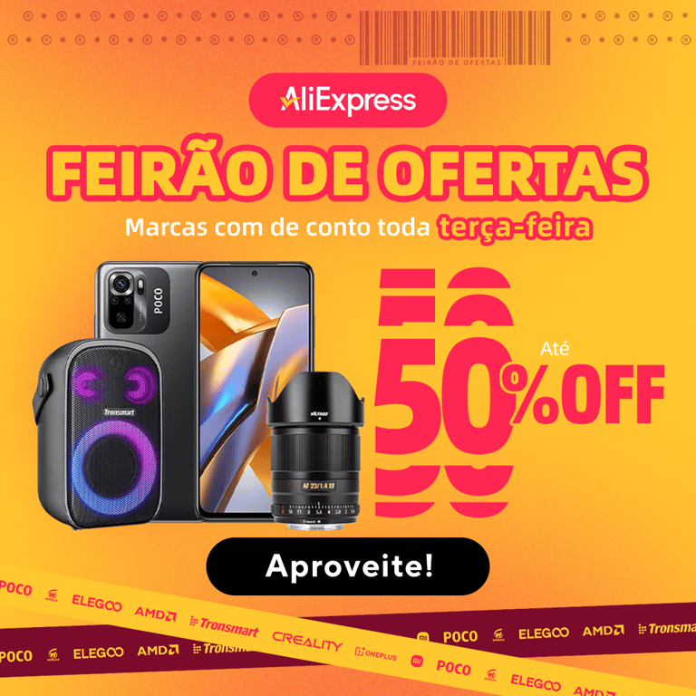 FEIRÃO DE OFERTAS -  06/08 ALIEXPRESS 