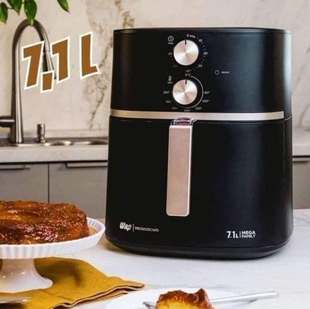 Fritadeira Elétrica Air Fryer Wap Mega Family 7,1 Litros Antiaderente 1700w
