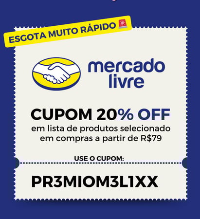 Ganhe 20% OFF em compras acima de R$79 (desconto máximo de R$60)