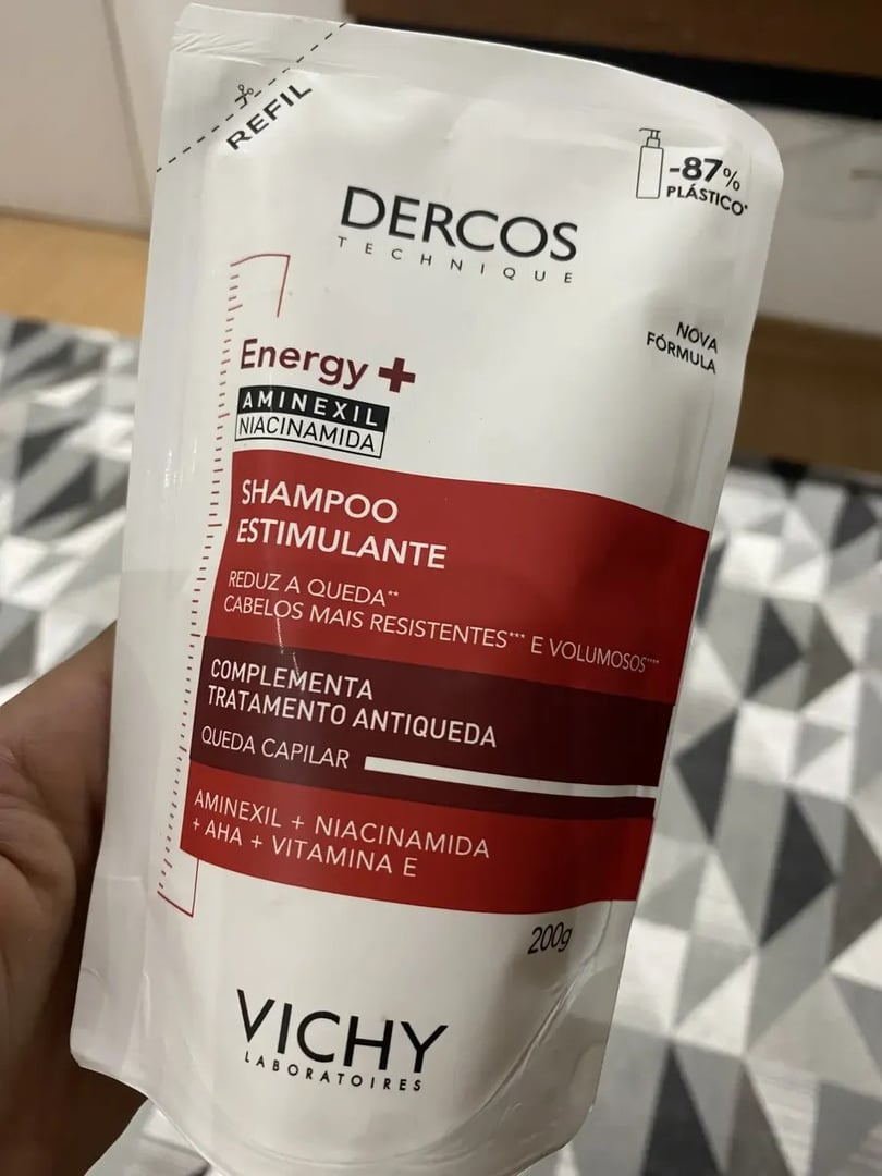 Shampoo Antiqueda Estimulante Com Aminexil, Dercos Energy+ Vichy, 200g