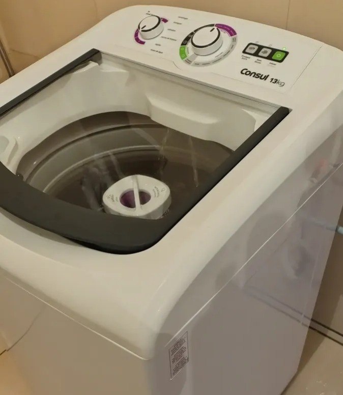 Lavadora de Roupas Consul 13kg Cesto Inox 16 Programas de Lavagem Branca - 110v/220v