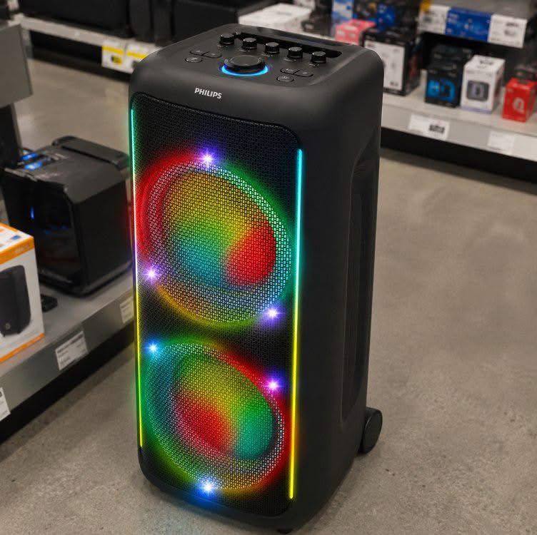 Caixa De Som Bluetooth Tax5000/78, 1800w, Philips, Preto, Party Speaker 127/220v