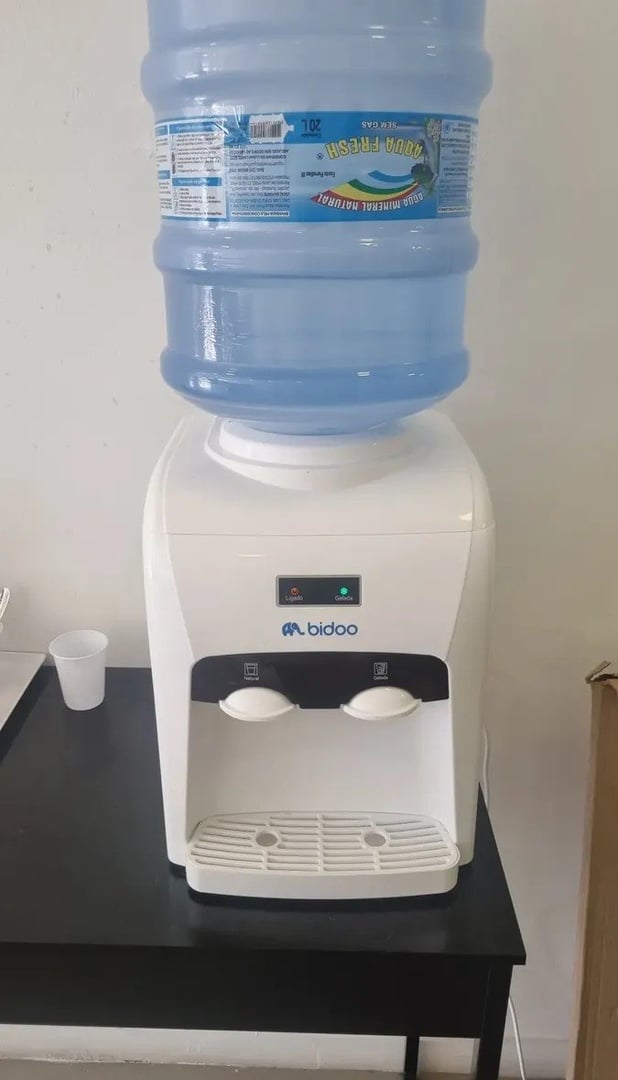 🤓Bebedouro Refrigerado Eletrônico Bivolt Galão Branco Bidoo
