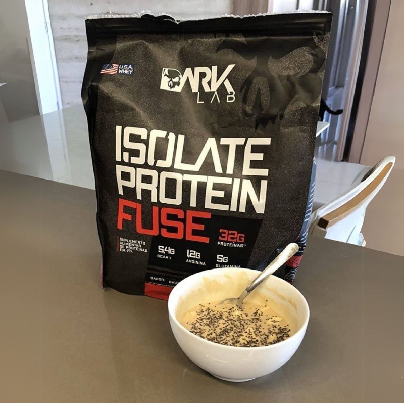 Whey Isolate Protein Fuse 900g Dark Lab Sabor Baunilha