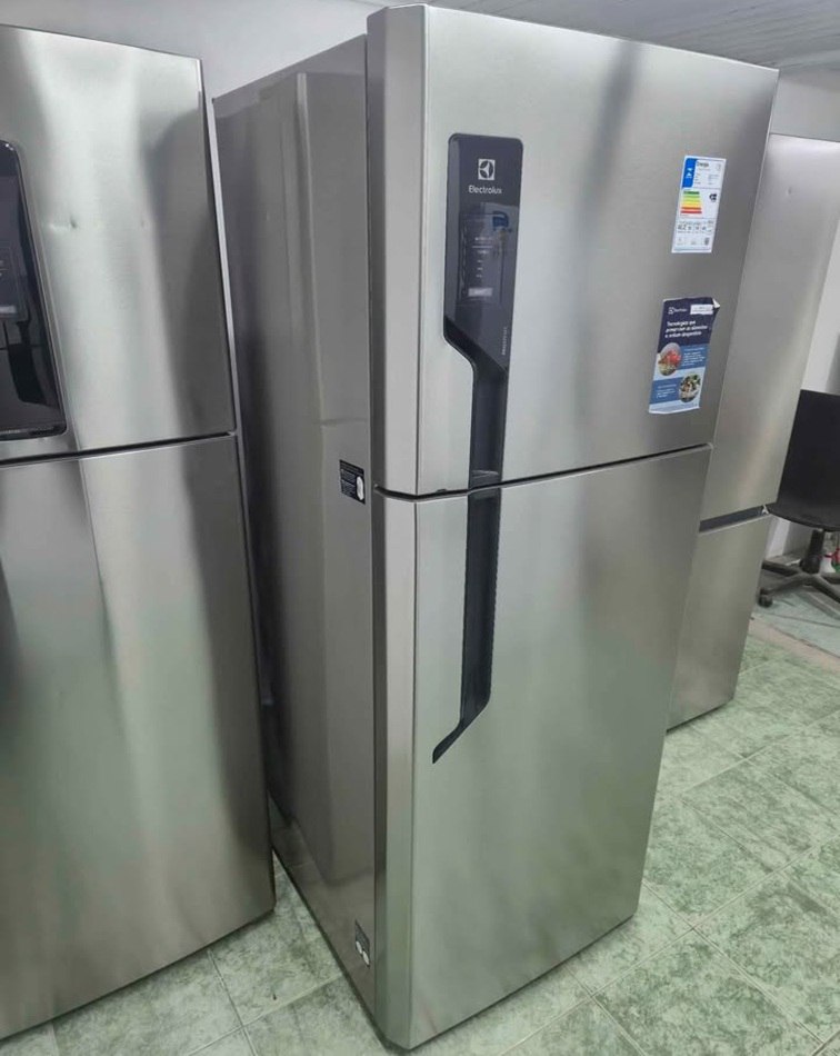 🤓Geladeira/Refrigerador Electrolux Frost Free Duplex Inox Look 480L Efficient
