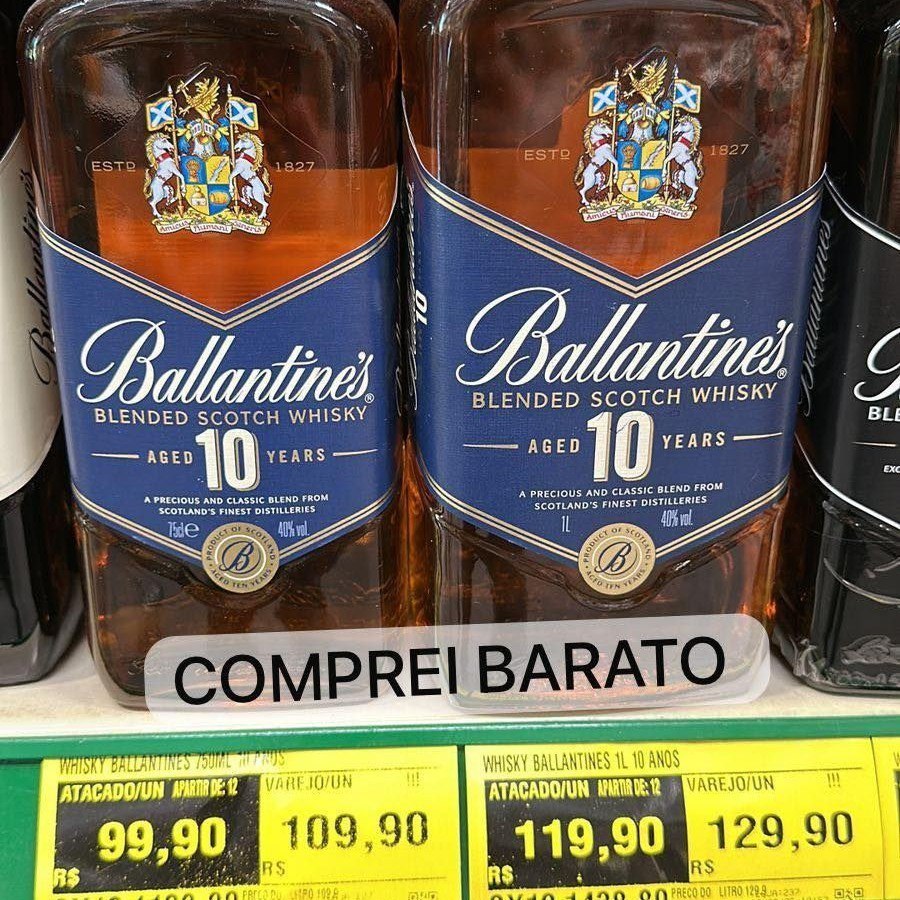 Whisky Escocês Ballantine's Blended 10 Anos - 750ml