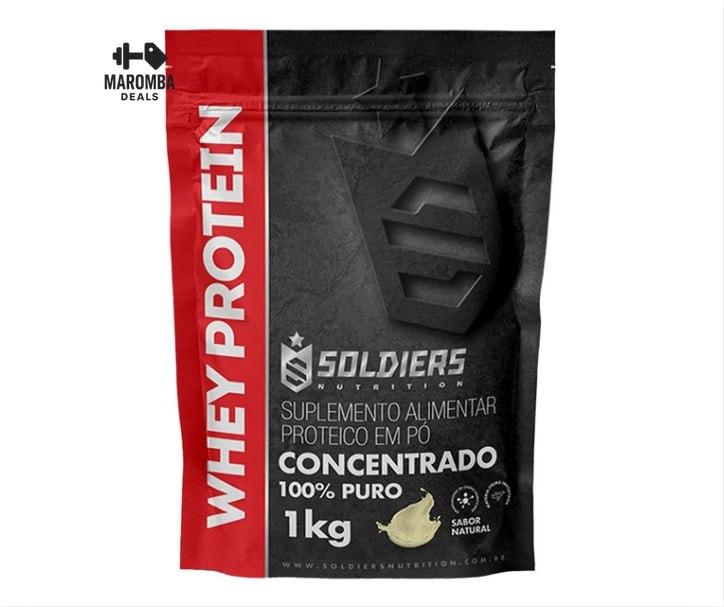 Whey Protein Concentrado 1kg Sabor Natural 100% Puro Importado On / Optimum - Soldiers Nutrition