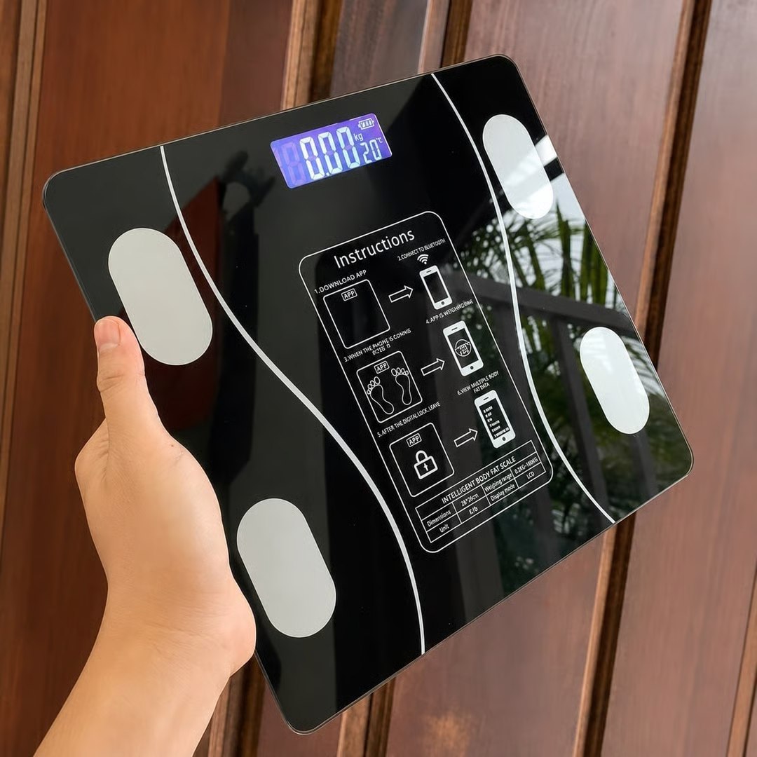 Balança Epsilon Inteligente Bluetooth Com App Lcd Vidro Temperado - 180kg