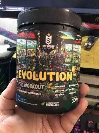 Pré-treino Evolution Pré Workout 300g Sabor Melancia Soldiers Nutrition