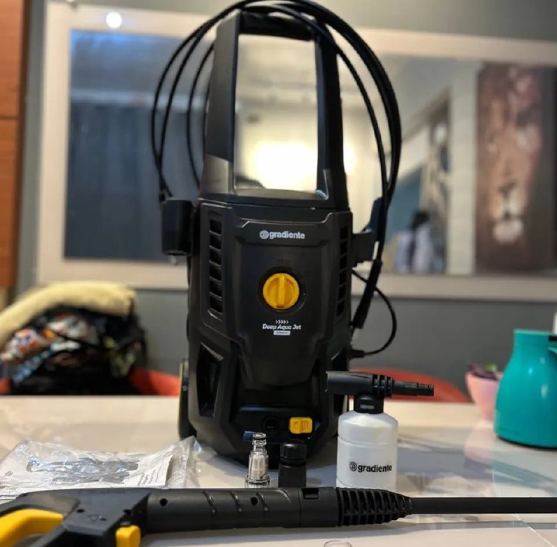 Lavadora De Alta Pressão Gradiente Aqua Jet 1500w 1750 Psi Portátil Compacta Cinza 127v 60...