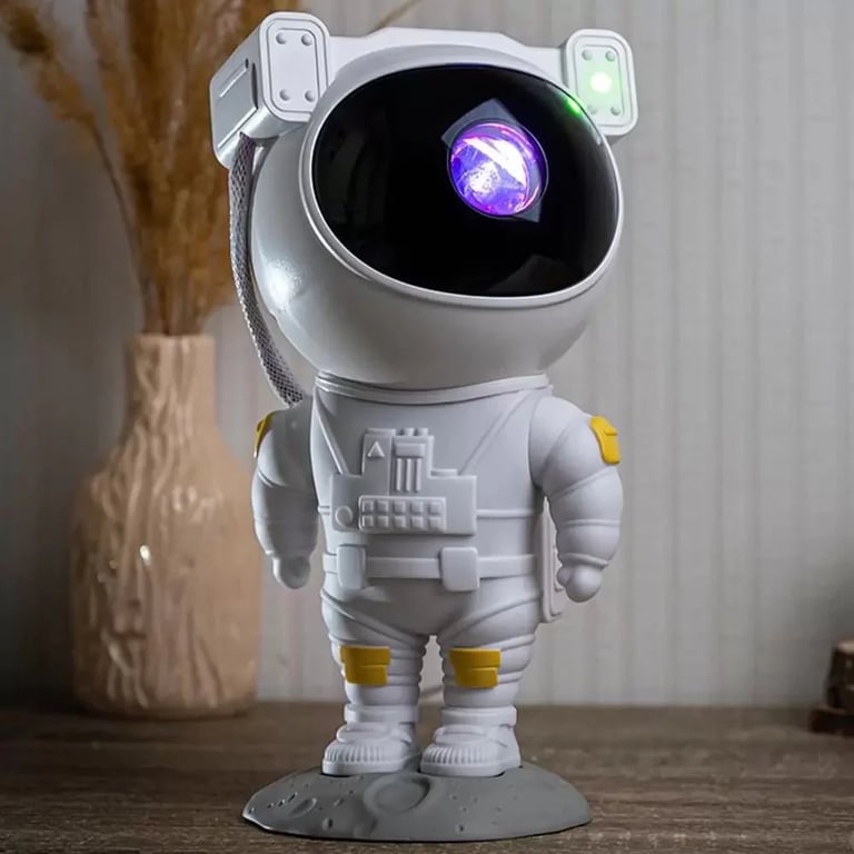 Projetor Astronauta Luz Noturna Galáxia Estrelas