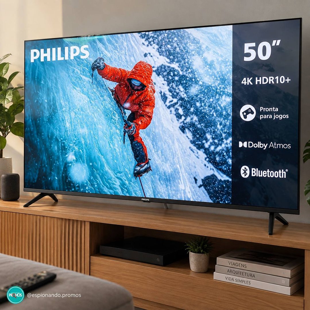 Smart Tv Philips 50 4k 50pug7300 Comando De Voz Bluetooth