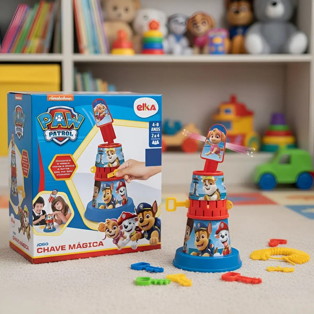 Elka Jogo Chave Mágica - Patrulha Canina, 4+ Anos