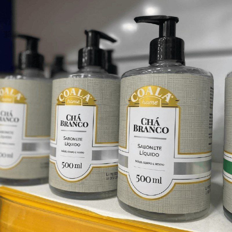 Kit 3 Unidades Sabonete Líquido Chá Branco 500 ml