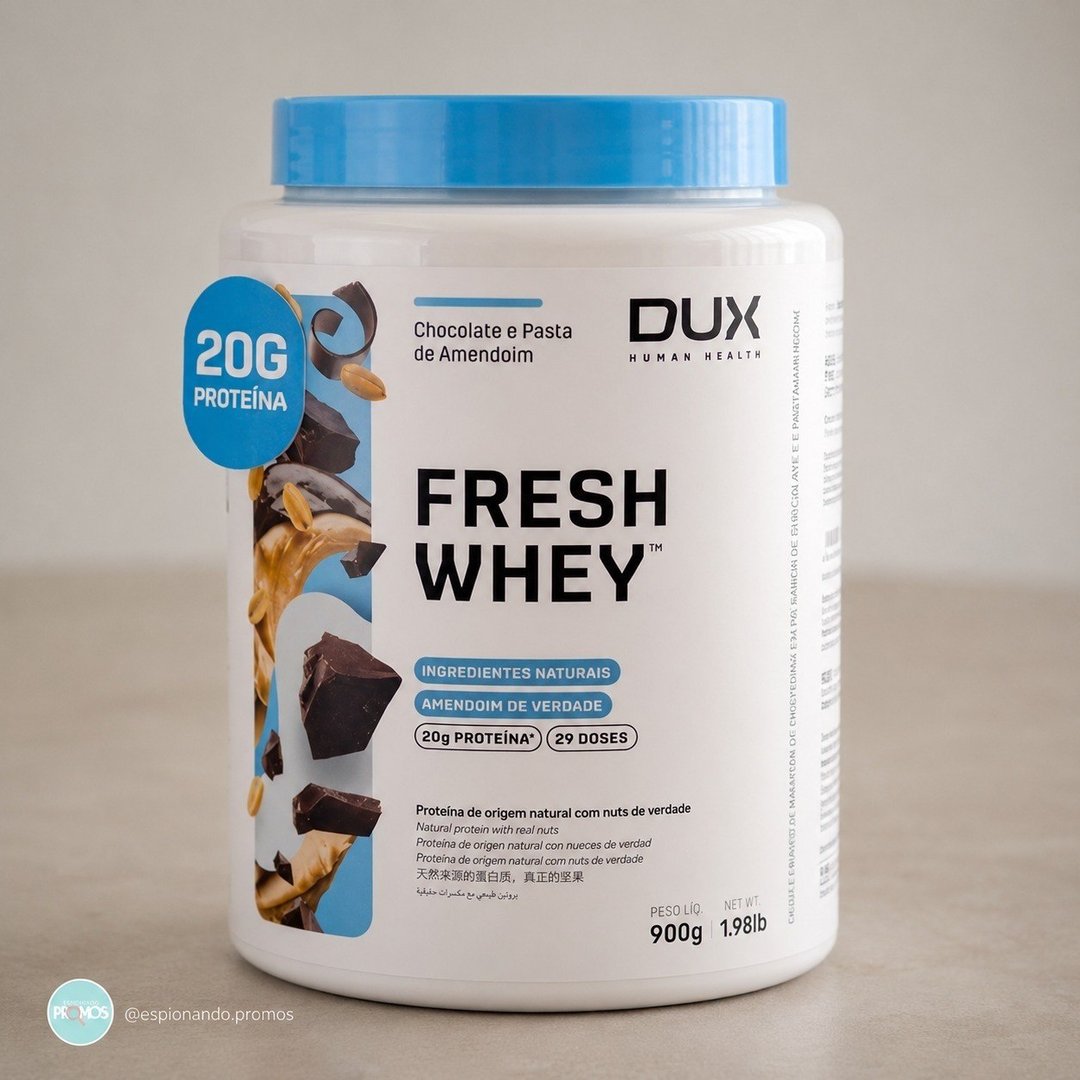 Fresh Whey (900g) - Chocolate e Pasta de Amendoim, Dux Nutrition