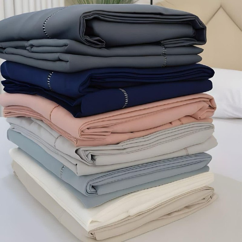 Jogo De Lençol Cama Queen 3 Peças Micropercal 400 Fios 2 Fronhas Em Ponto Palito Azul-mari...