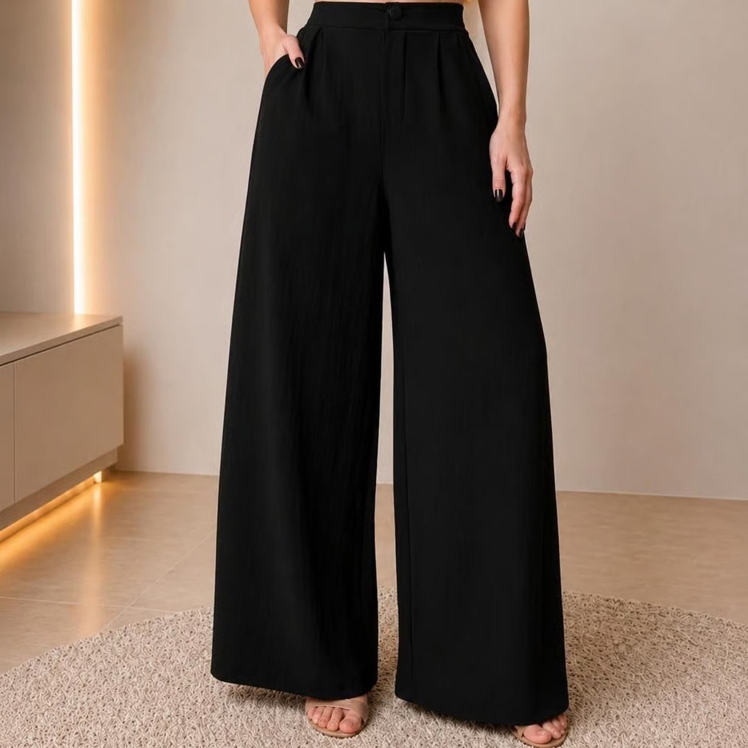 🤓Calça Pantalona Wide Leg Duna Elegante Casual