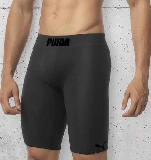 Bermuda Térmica Puma Sem Costura Anti Assadura Chumbo ou Preta - Tam. P ao GG