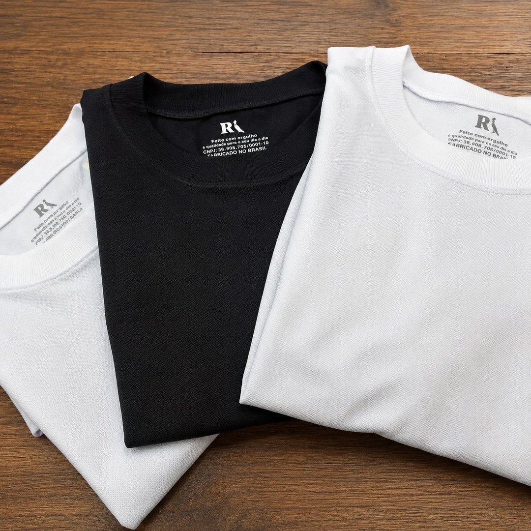 Kit 2 Camisetas Reserva Basic Preta ou Branca - Tam. P ao GGG