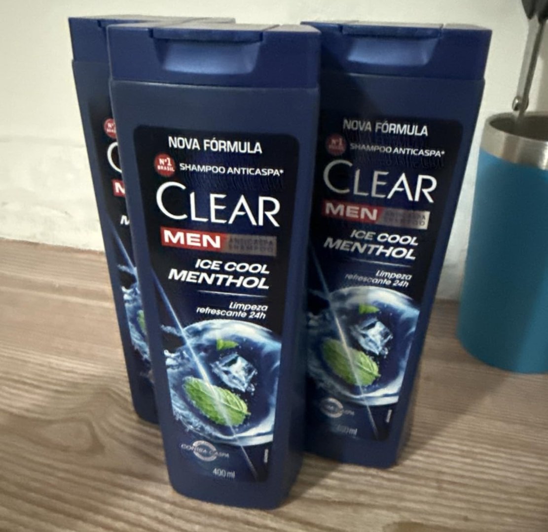 Clear Shampoo Men Anticaspa Ice Cool Menthol 400Ml