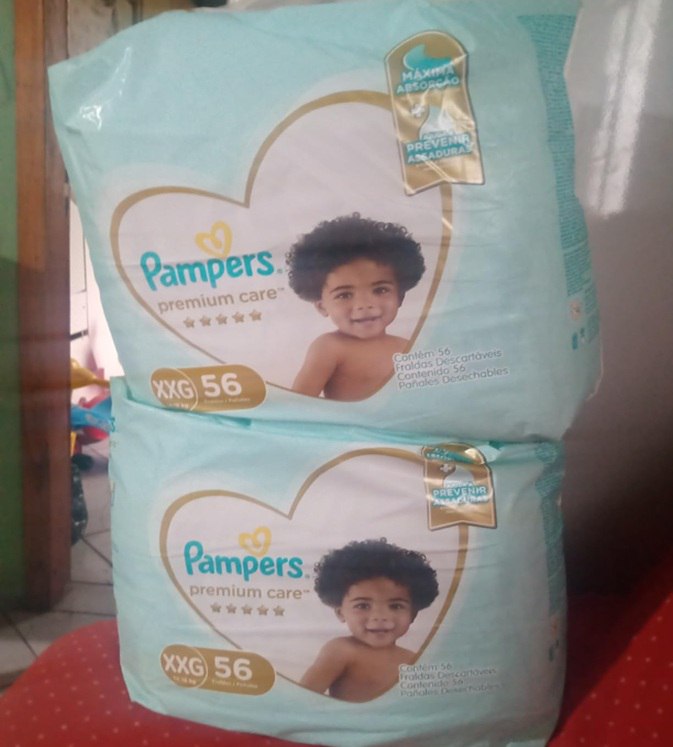 Pack Fralda Pampers Premium Care XXG - 112 unidades