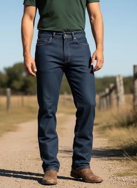 🤓Calça Jeans Masculina Trabalho Reforçada Promoção Atacado