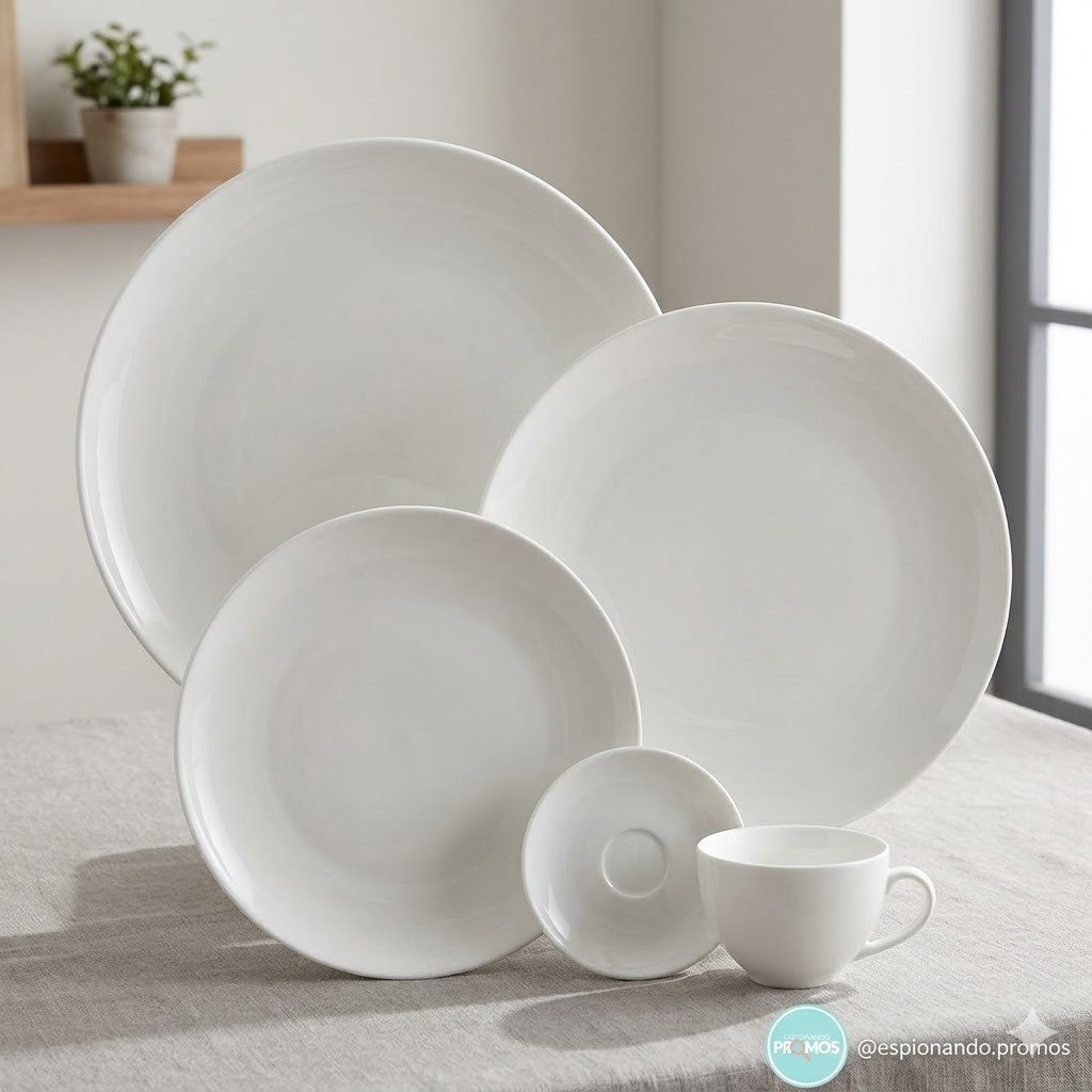 Aparelho De Jantar Flávia Em Porcelana 20 Peças Tramontina