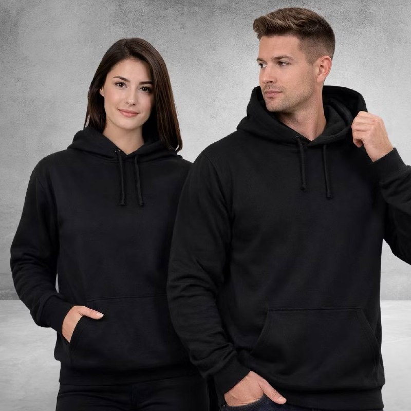 Blusa Moletom Liso Algodão Unissex Blusa de Frio Canguru Flanelado