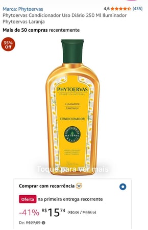 Phytoervas Condicionador Uso Diário 250 Ml Iluminador Phytoervas Laranja