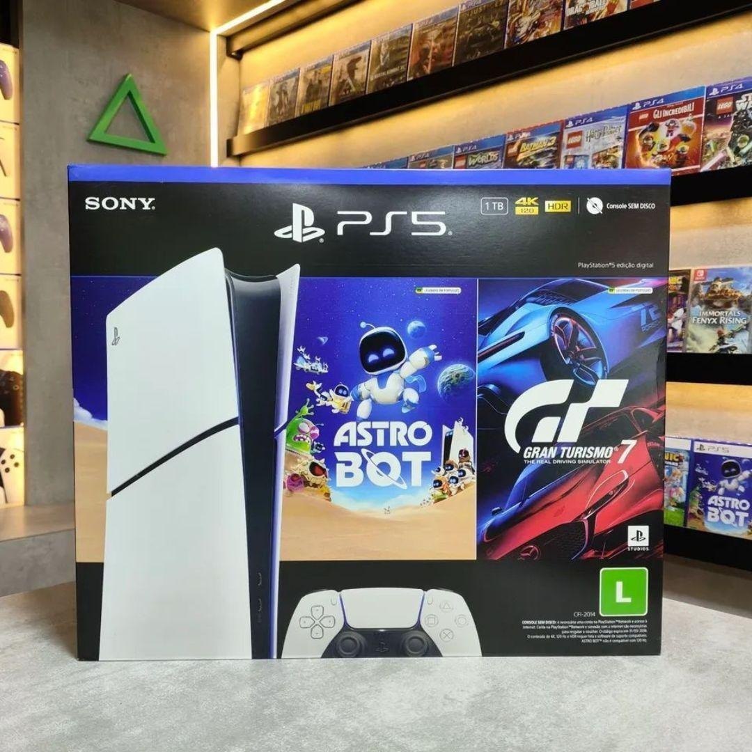 PlayStation®5 Slim Digital 825GB – Pacote ASTRO BOT e Gran Turismo 7