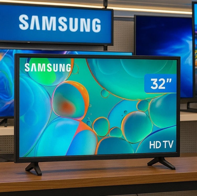Smart TV Samsung 32" HD Tizen HDR Wi-Fi HDMI Bivolt Preta