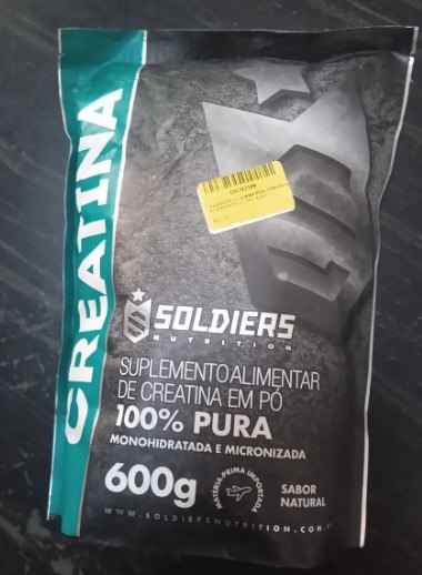 Creatina Monohidratada 500g Soldiers Nutrition 100% Pura Importada Alta Performance Múscul...
