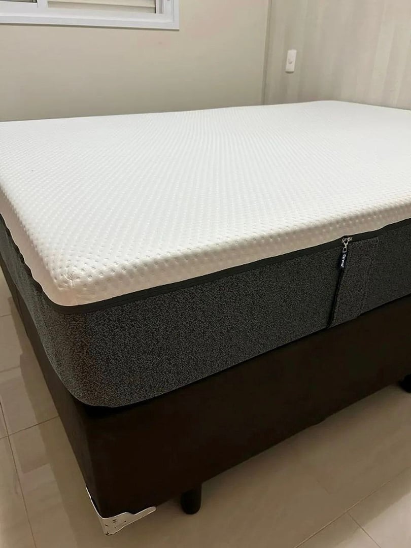 Colchão Casal Emma Original 25 cm - 138x188 cm, Espuma Viscoelástica 3 Camadas, Conforto S...