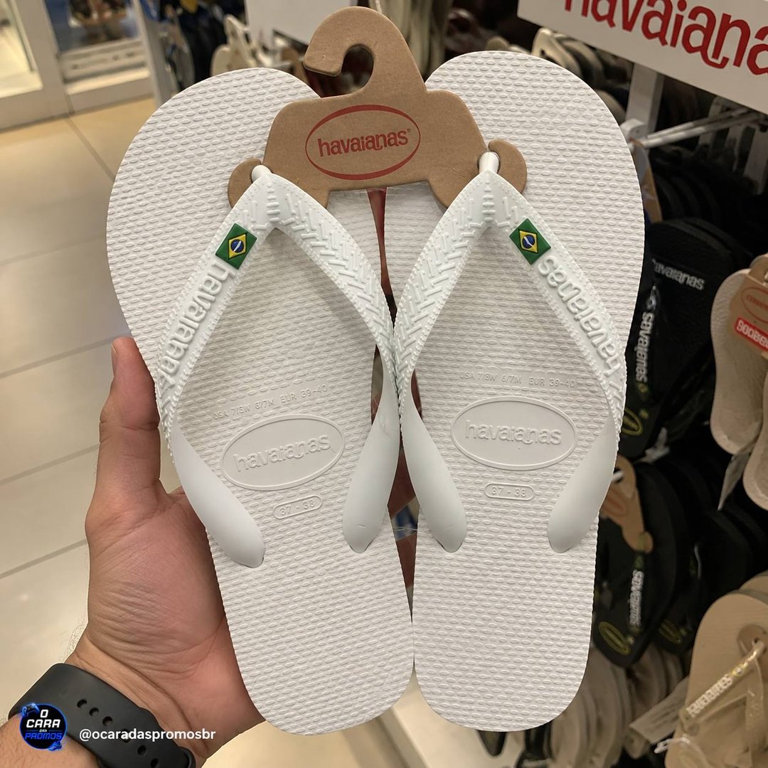 Chinelo Havaianas Brasil Bandeira Bandeirinha Original Cores