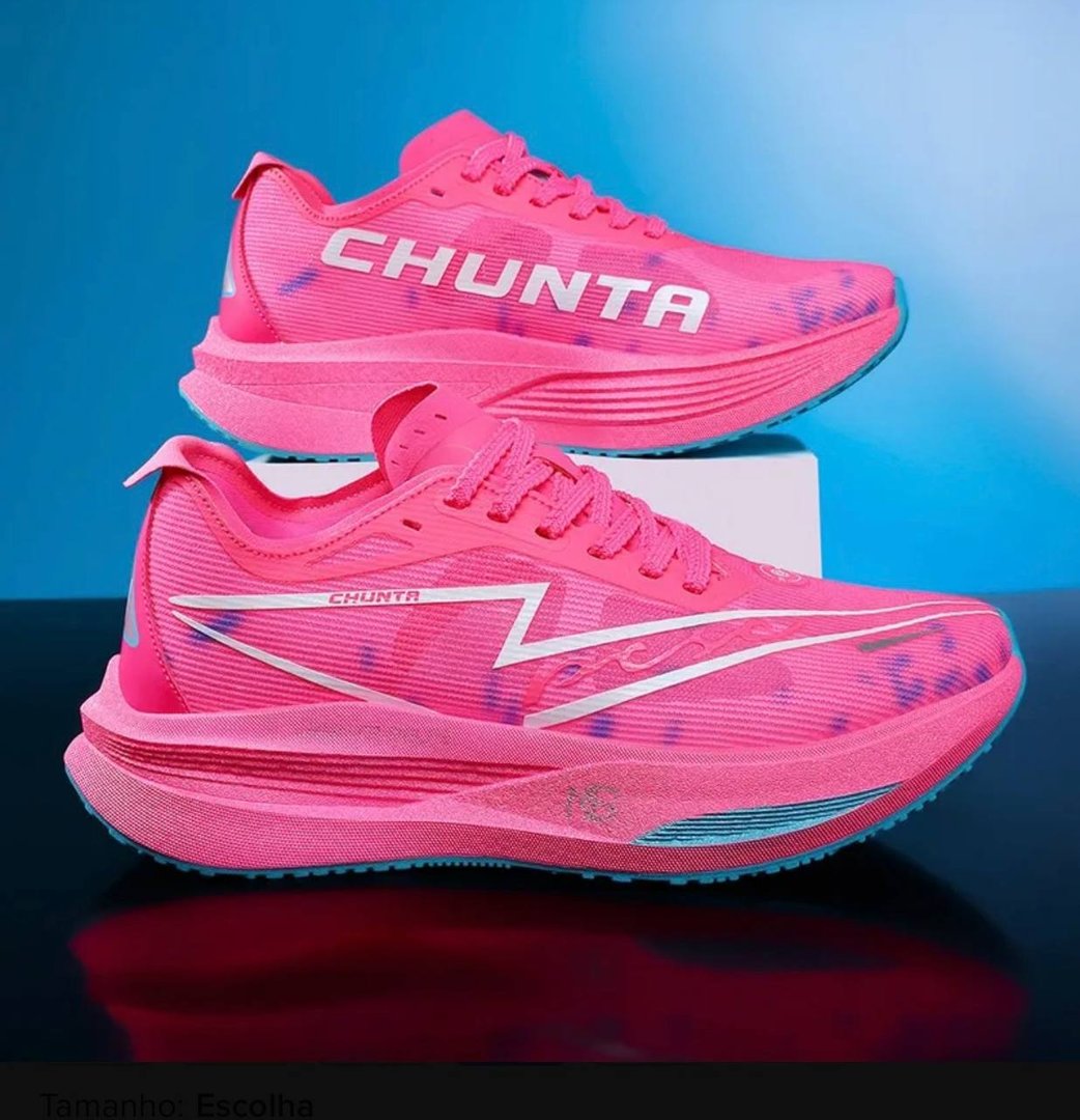 Tênis Chunta, Tênis De Corrida Com Placa De Fibra De Carbono