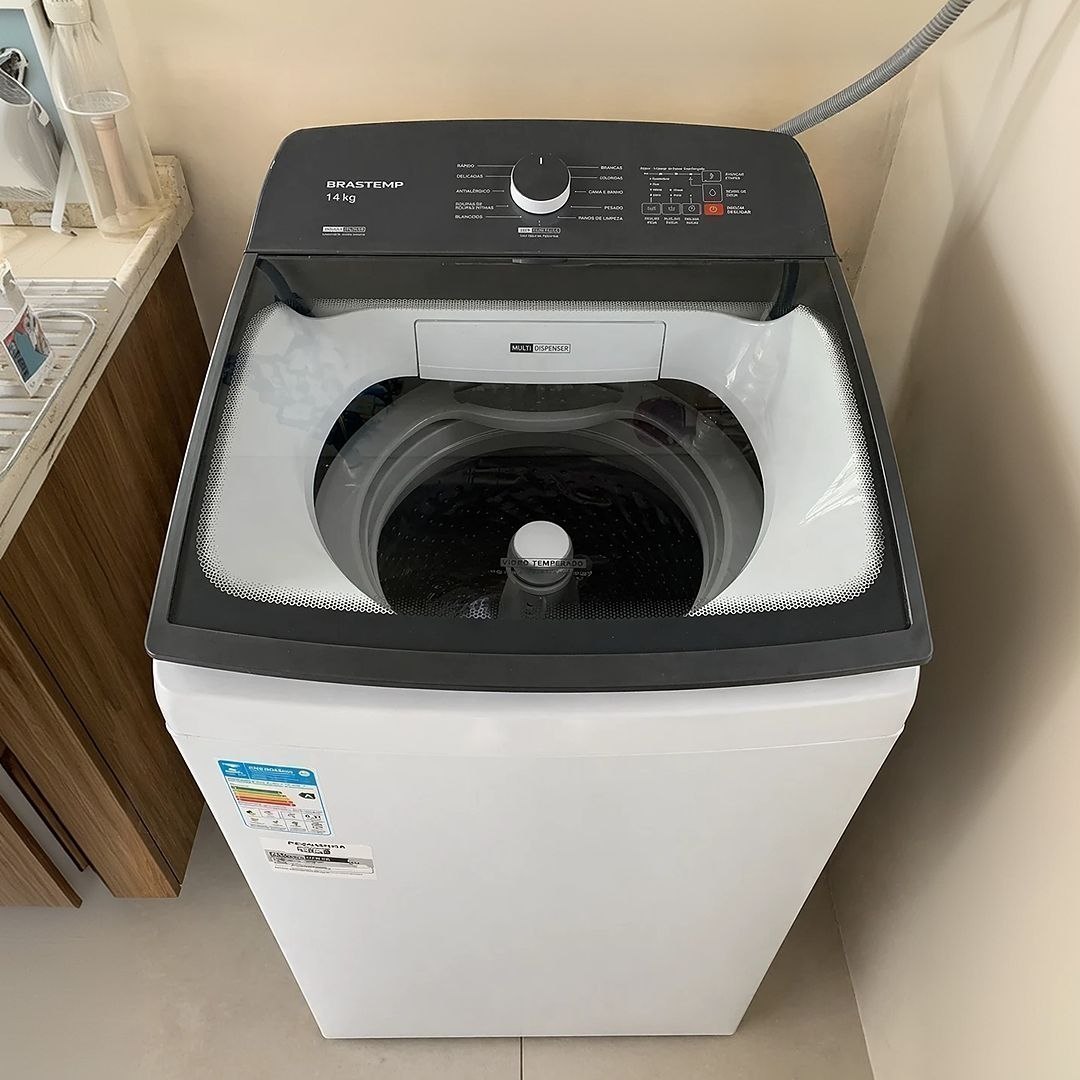 Máquina de Lavar Brastemp 14Kg Branca Smart Sensor- BWJ14AB