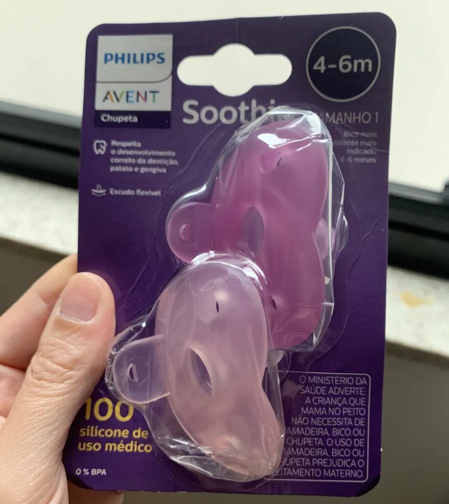 Kit 2 Chupetas Phillips Avent Soothie 4 A 6 Meses