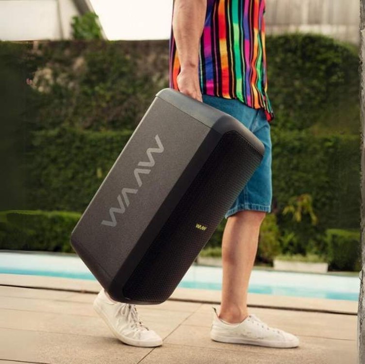 WAAW by ALOK Caixa de Som INFINITE 200 Bluetooth, Tipo Torre, 4 Alto-Falantes com LED's Di...